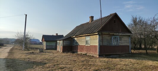 Old abandoned house in the village