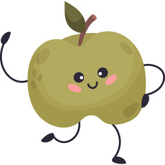 apple cute character
