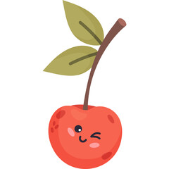 cute cherry character