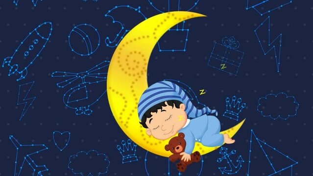 LOOP ANIMATION, LULLABY BACKGROUND.AUTHOR'S ANIMATION
