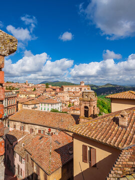 Perugia historical center skyline from Porta Sole