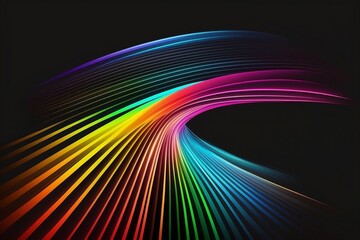 Neon lights background with Generative AI technology