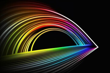 Neon lights background with Generative AI technology