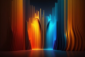 multicolor spectrum background abstract with Generative AI technology