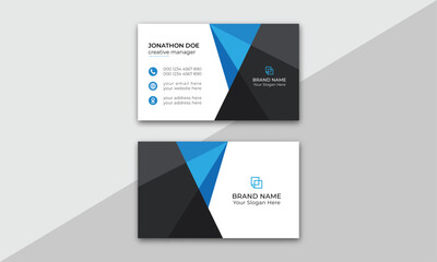 Modern and simple business card design. modern creative business card and name card horizontal simple
clean template vector design. Creative modern business card template. Personal visiting card.