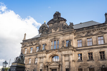 Fototapeta na wymiar Saxon House of Estates (Sachsisches Standehaus) - Higher Regional Court of Dresden - Dresden, Soxony, Germany