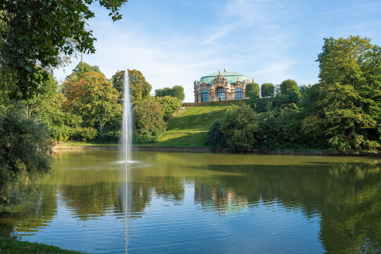 Zwinger Garden and Pond (Zwingergarten) - Dresden, Saxony, Germany