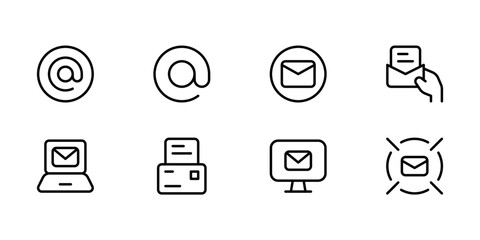 email icon vector. e-mail icon. envelope illustration. vector editable.