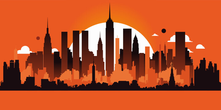 city skyline silhouette