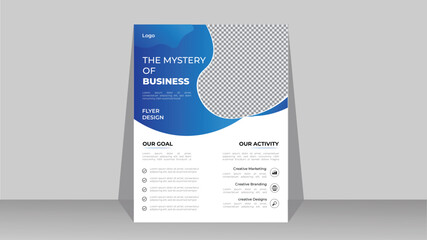 Creative business flyer design for professional company.