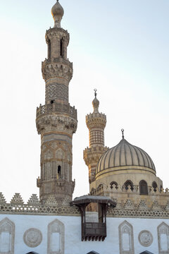 the view of al-azhar mosque at cairo egypt on clear day