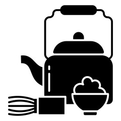 Obraz premium tea matcha icon