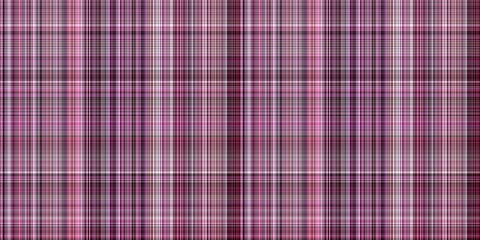 Viva magenta tartan seamless border. Gingham plaid kitchen cloth in color of the year 2023. Gingham trim. 