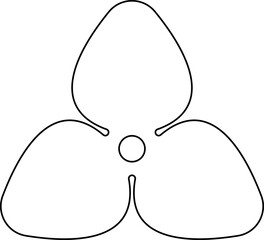 Flower linear icon. Flowers images vector illustration.