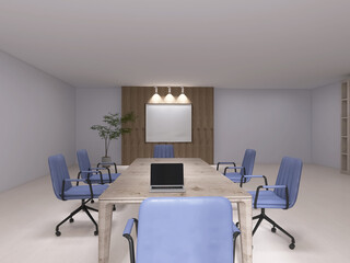 Conference hall 3d render, 3d illustration