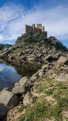 castelo, rocha, arquitectura, ruína, antiga, fortaleza, torre, castelo almourol, portugal, ,...