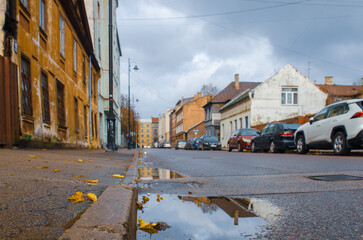 walk along the autumn streets of Riga