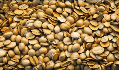  a large pile of nuts is shown in this image,.  generative ai