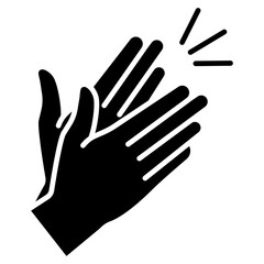Obraz premium Clapping icon