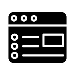 Obraz premium Web layout icon