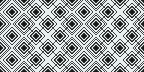 Black rhombus tiles. Print for interior and design, pillows, notebooks, textiles, wallpaper, packaging.