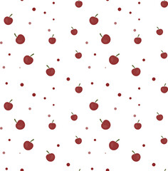 juicy cherries on a white background.vector illustration