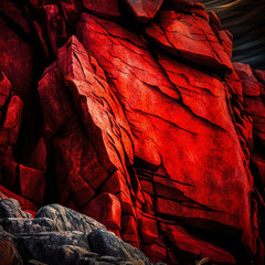 Rock Cliff Face - Wallpaper or Background Texture - Generative Art