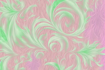 Floral Abstract WallPaper Design in subtle spring colors