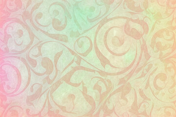Floral Abstract WallPaper Design in subtle spring colors