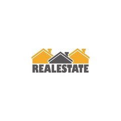 Real estate logo icon isolated on white background