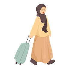 pretty girl do traveling