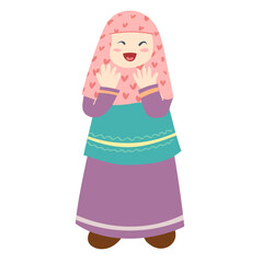 muslim girl with a scarf