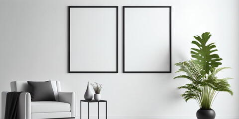 Modern Frame Mockups for Art Prints, Styled Stock Photos, and Photographs, Generative AI