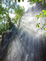 waterfall in Apaneca, El Salvador, travel and tourism