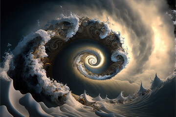 nautilus shell on the ocean © Loric Zaneti