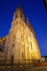 Fototapeta na wymiar The Our Lady of Chartres cathedral is one of the most visited tourist destination in France.