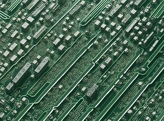 Circuit, Computer Chip, Circuit Board Futuristic Concept, Generative AI