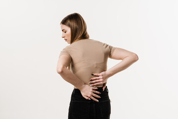Scoliosis is sideways curvature of the spine. Rachiocampsis bachache of girl. Rheumatism and...
