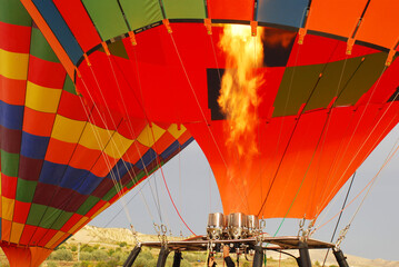 Heißluftballon - Flamme