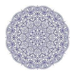 Floral mandala design for adult coloring books, decorations, backgrounds, banners etc.