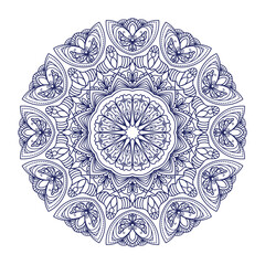 Unique mandala design for adult coloring books, decorations, backgrounds, banners etc.