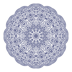 Complex mandala design for adult coloring books, decorations, backgrounds, banners etc.