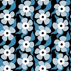 Floral seamless flower pattern for fabrics and textiles and packaging and gifts and cards and linens and kids