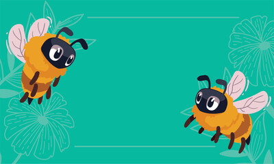 bees flying in frame