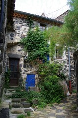 Fototapeta na wymiar Medieval village of Mirabel in Ardeche in France, Europe