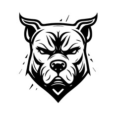 pitbull vector svg