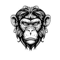 gorilla monkey vector svg