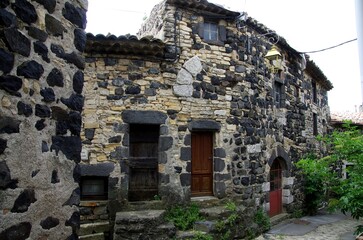 Medieval village of Mirabel in Ardeche in France, Europe