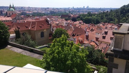Fototapeta na wymiar Prague during hot day