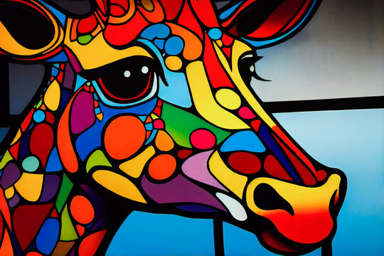 Giraffe Mosaic Painting Generation by Artificial Intelligence